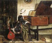 charles burney the harpsichordist Spain oil painting artist
